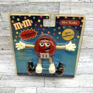 NIB Sealed M&M's Mini AM/FM Radio w/Headphones Radio Shack Exclusive